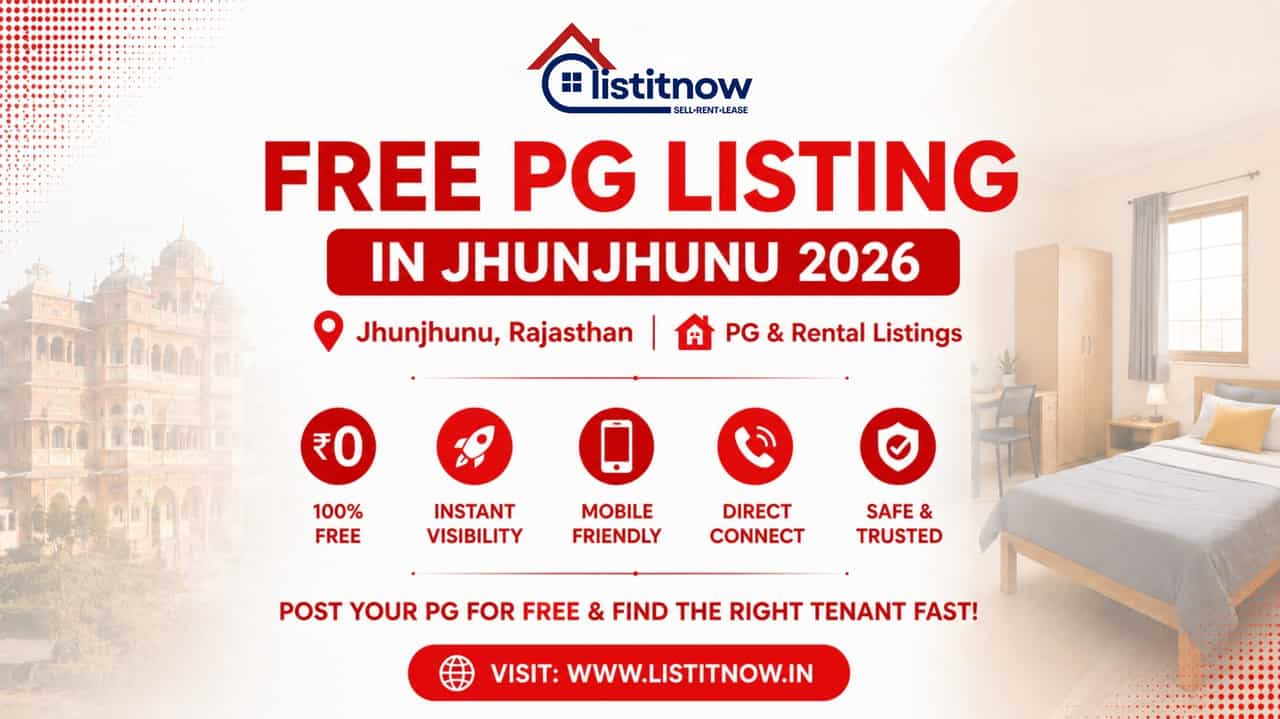 Free PG Listing in Jhunjhunu 2026