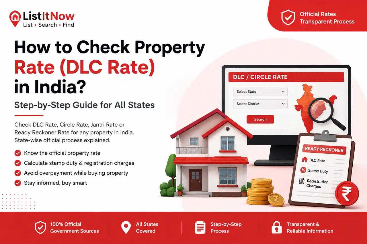 Detailed List Example How to Check DLC Rates of Properties in India (2026 Complete State-wise ...